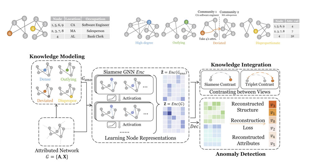 Contrastive Attributed Network Anomaly Detection with Data Augmentation